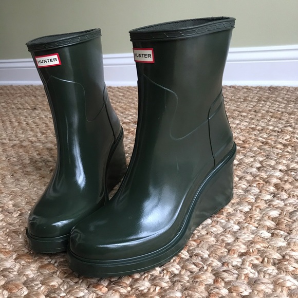 Hunter Shoes - Hunter Original Refined Wedge Sole Boots. EUR 38. US 7